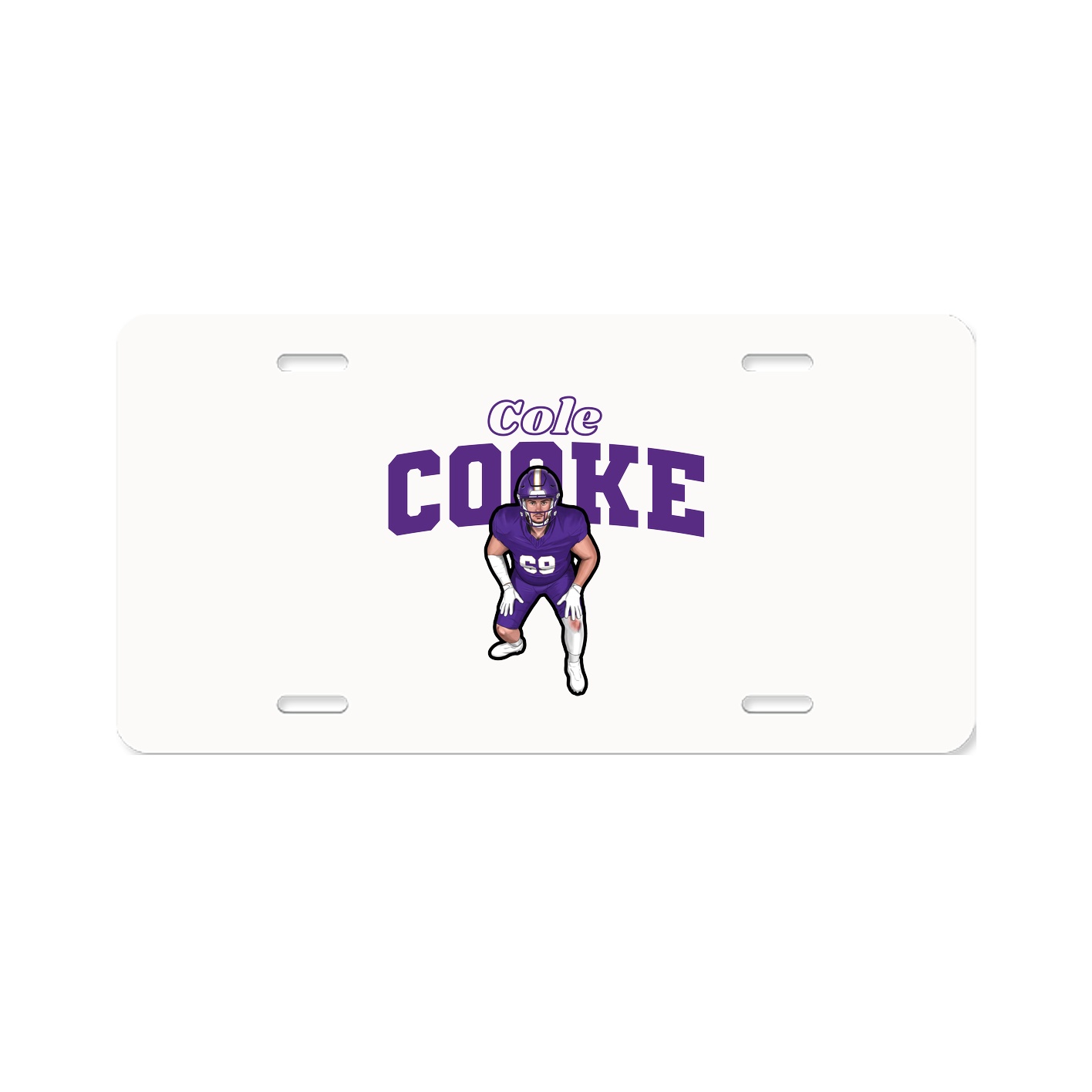 License Plate — Name Arch in Classic