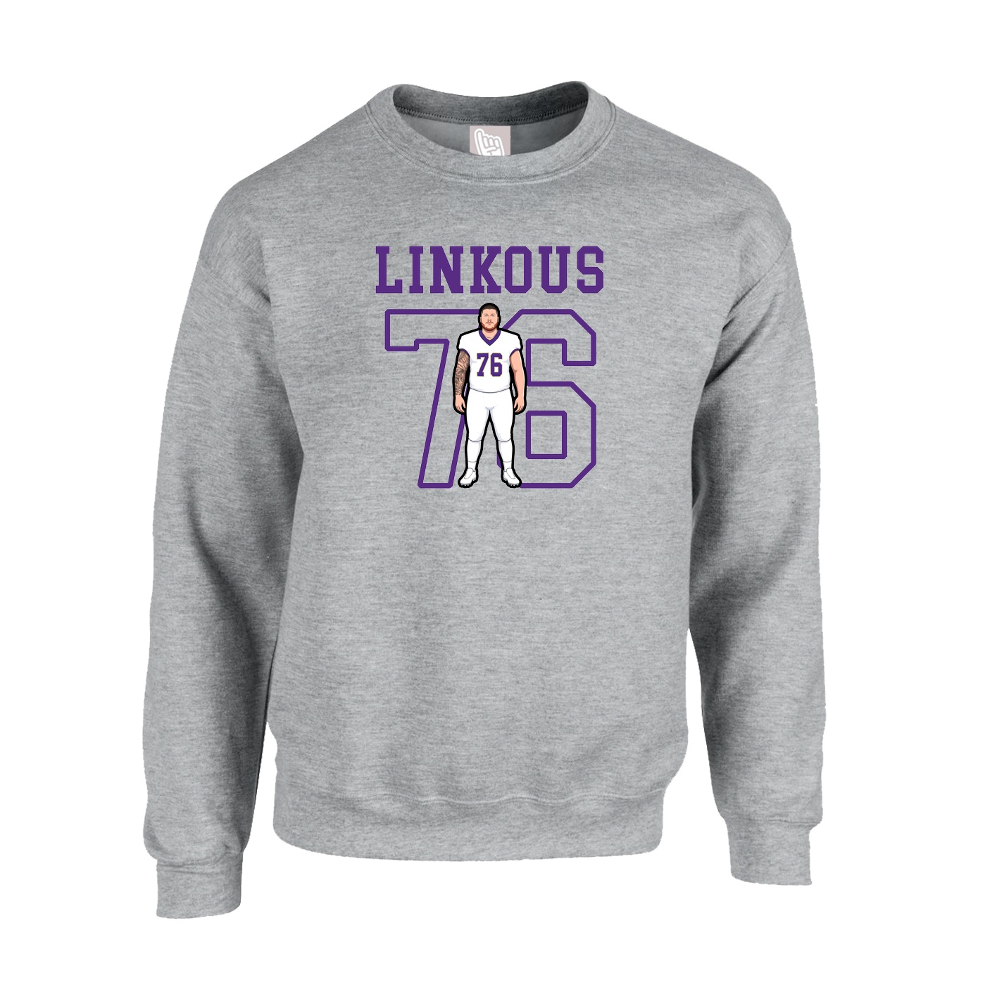 Fleece Crew — Shirsey in Grey