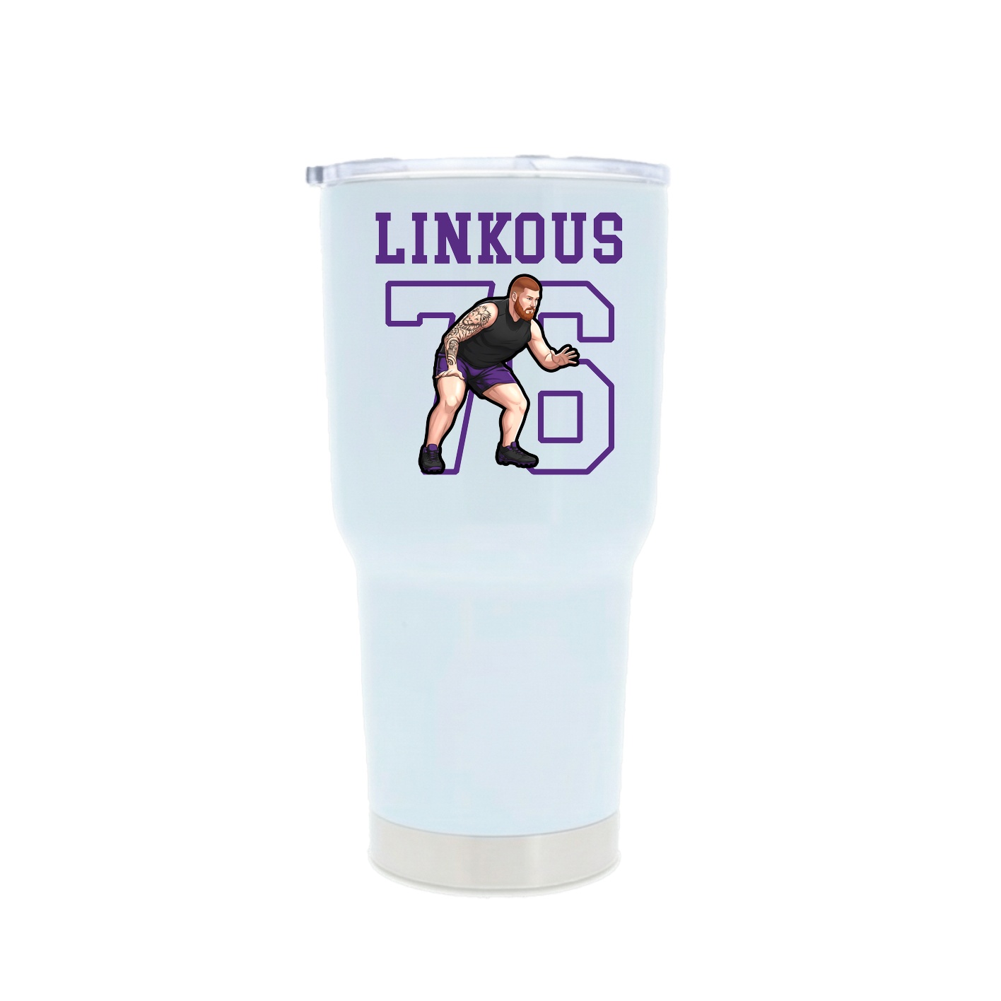 30oz Stainless Steel Tumbler — Shirsey in White