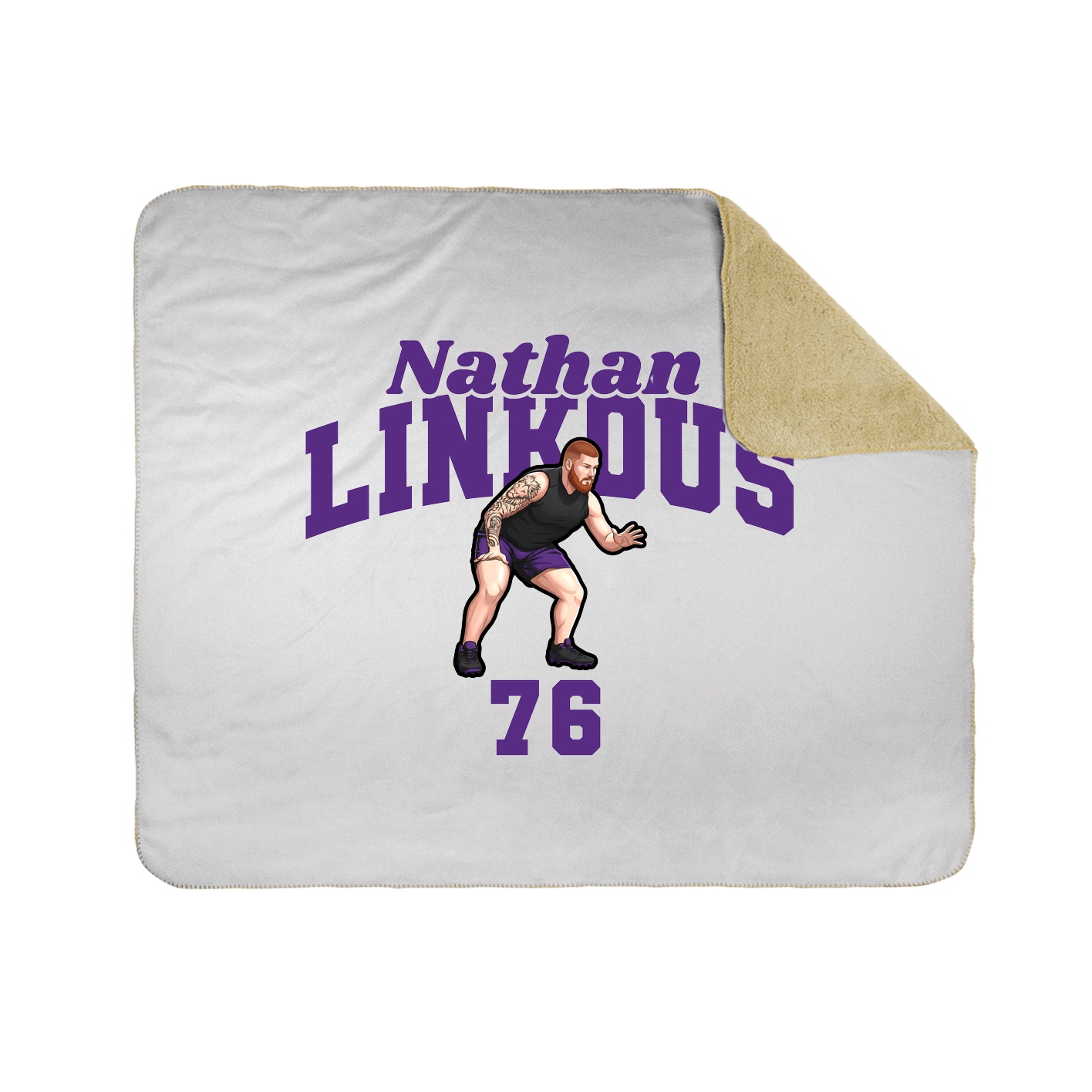 Throw Blanket — Signature Arch in White