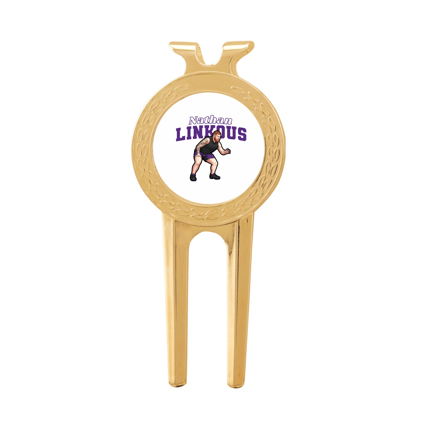 Divot Tool with Ball Marker — Name Arch in Classic