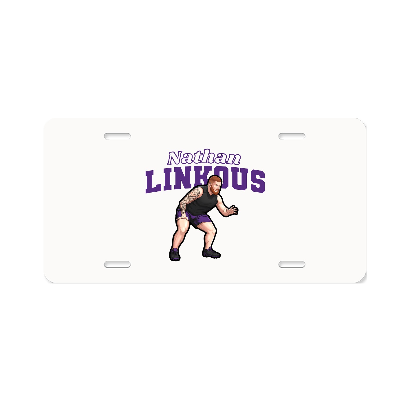 License Plate — Name Arch in Classic