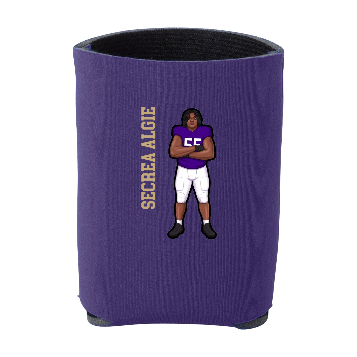 Can Holder — Name Vertical in Purple