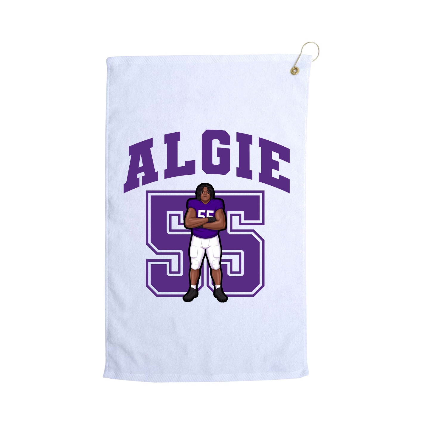 Golf Towel — Number in White