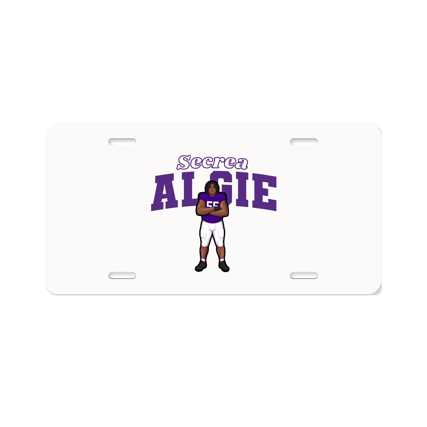 License Plate — Name Arch in Classic