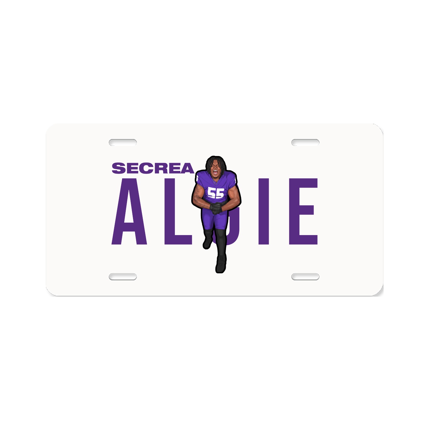 License Plate — Player Name in Classic
