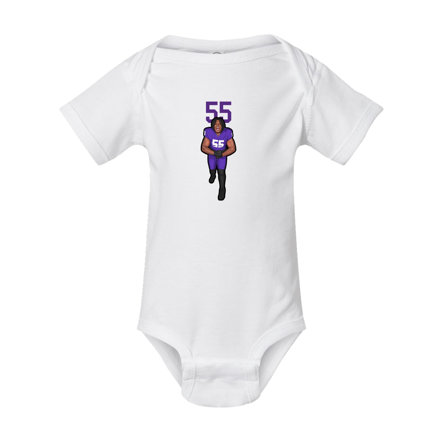 Baby Onesie — Number Top in White