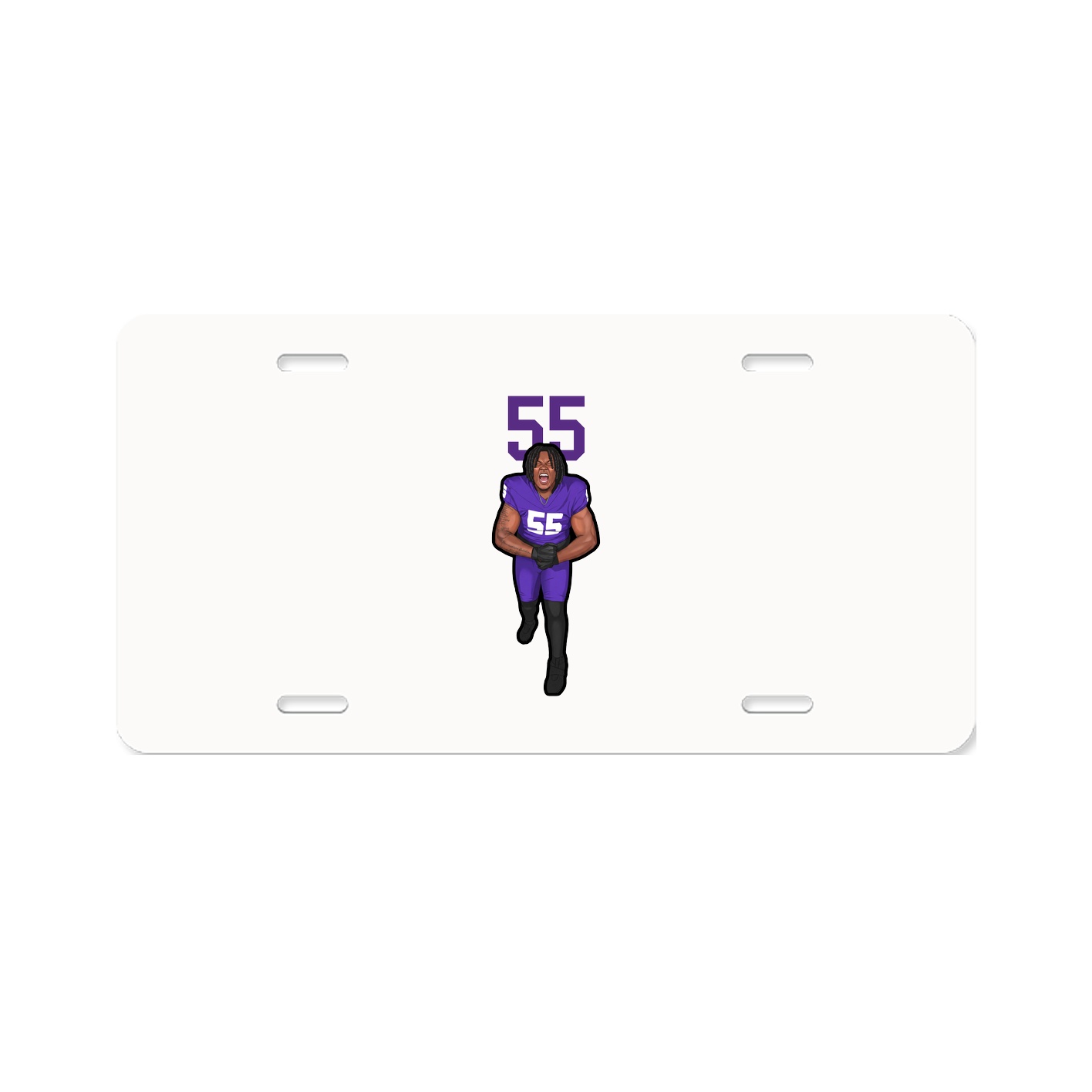 License Plate — Number Top in Classic