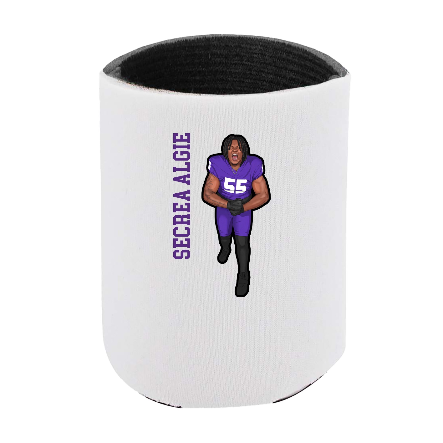Can Holder — Name Vertical in White