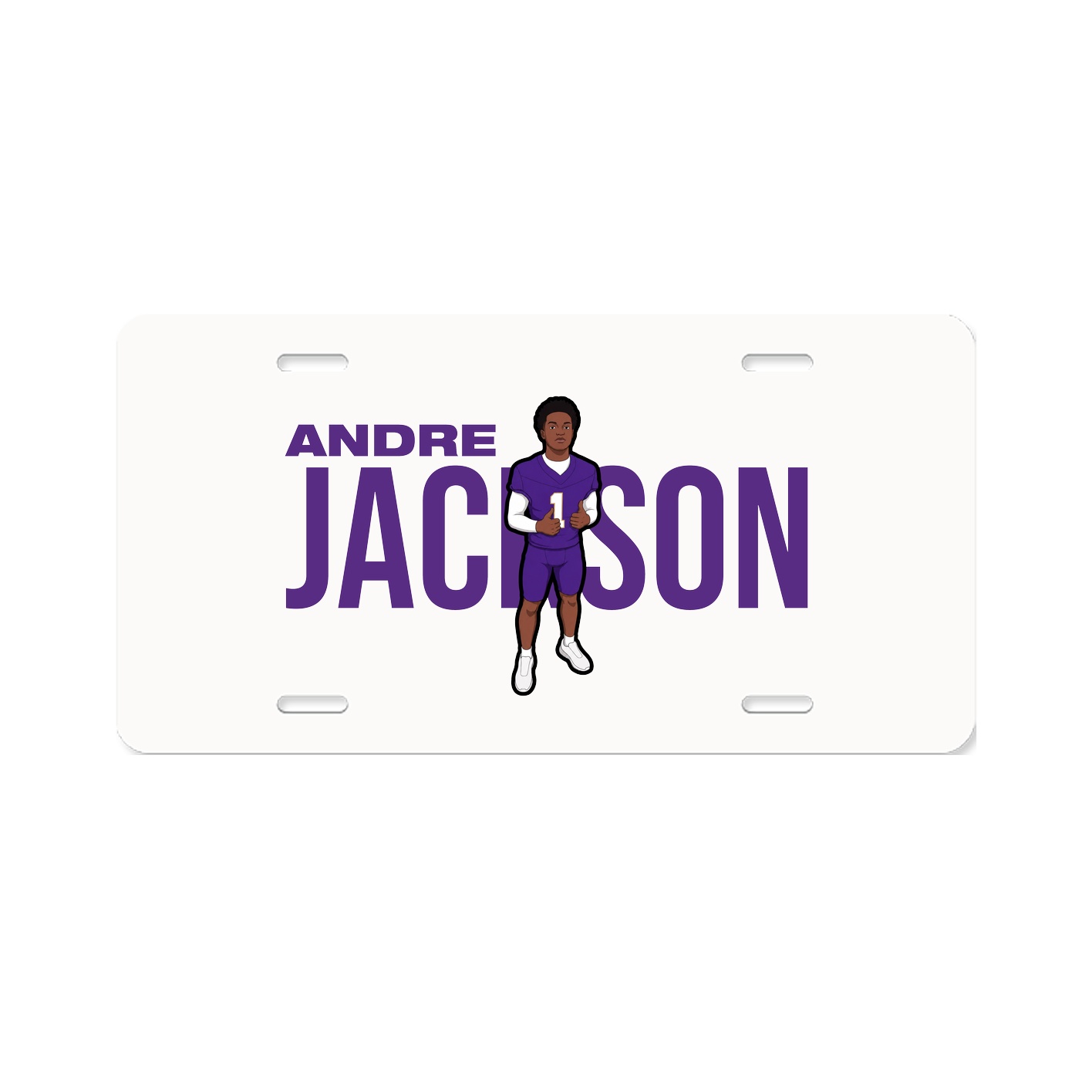 License Plate — Player Name in Classic
