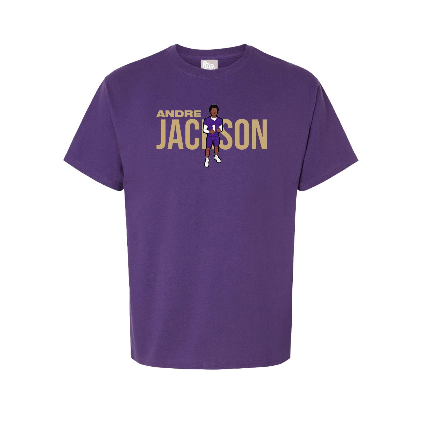 Youth Tee — Player Name in Purple