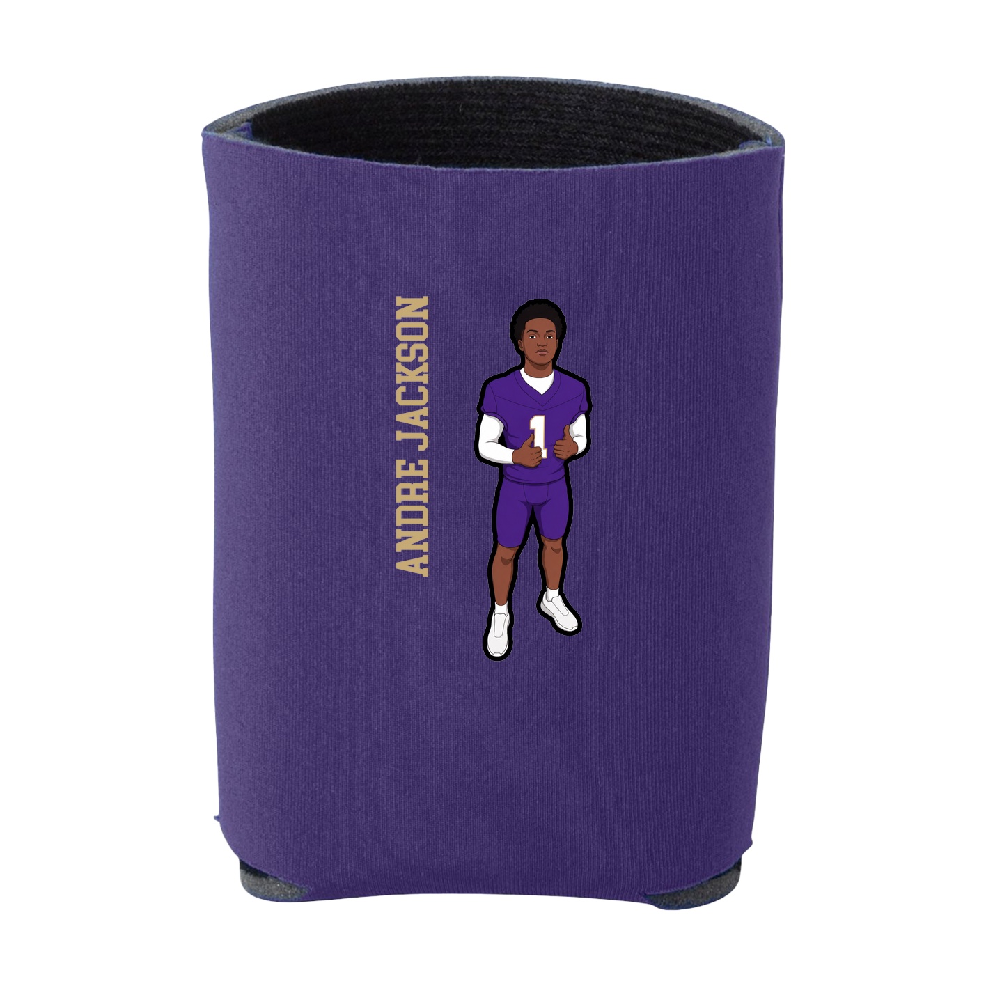 Can Holder — Name Vertical in Purple