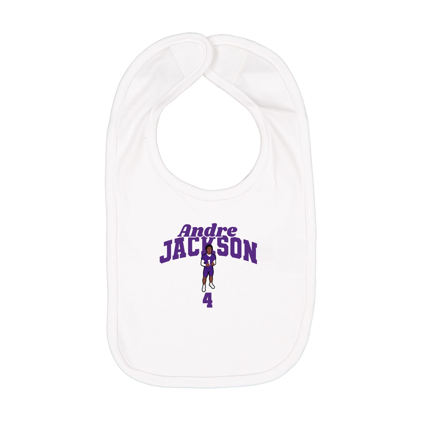 Infant Bib — Signature Arch in White