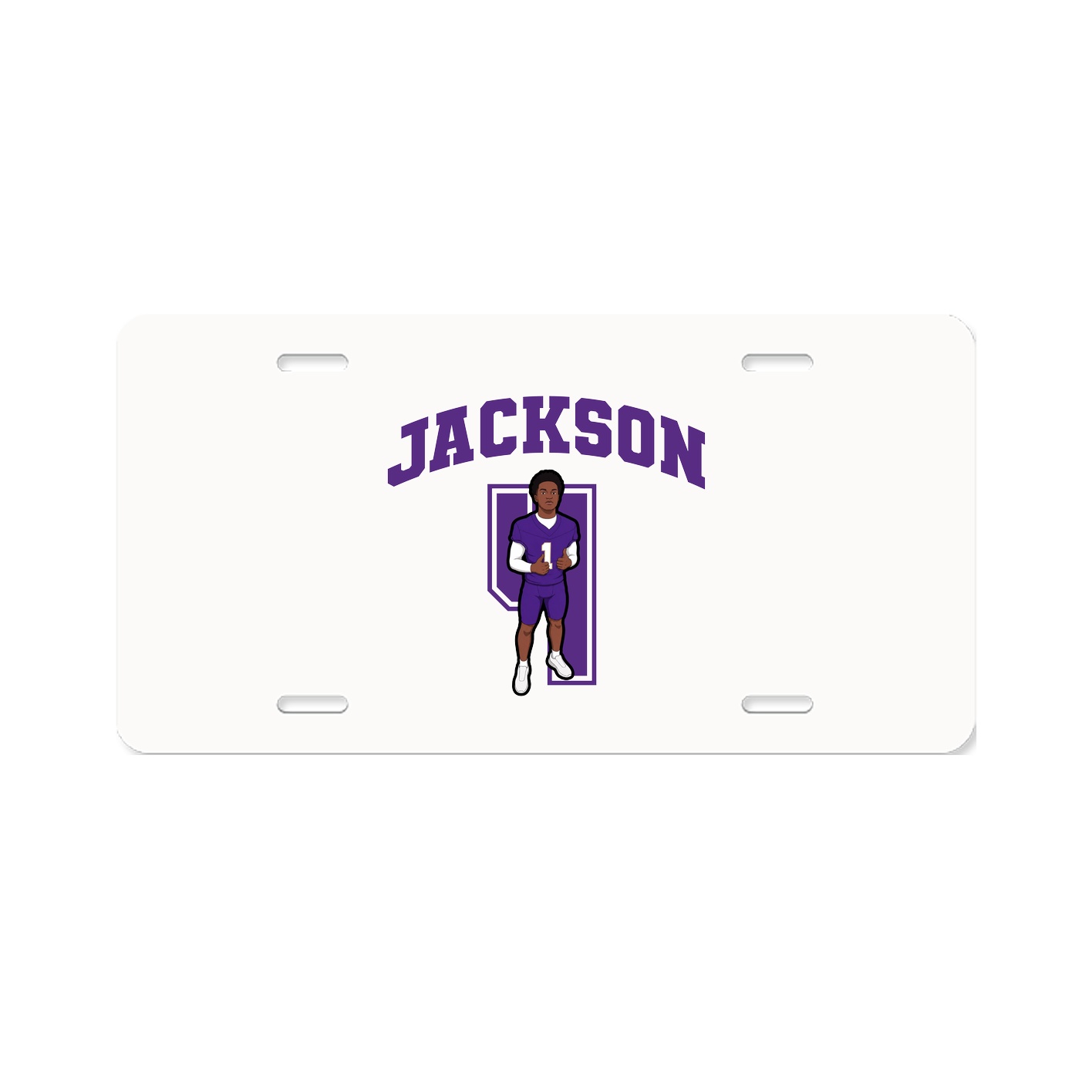 License Plate — Number in Classic