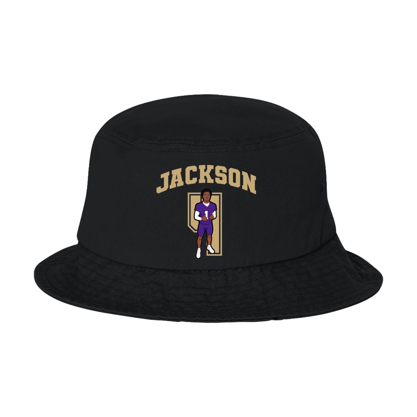 Bucket Cap — Number in Black