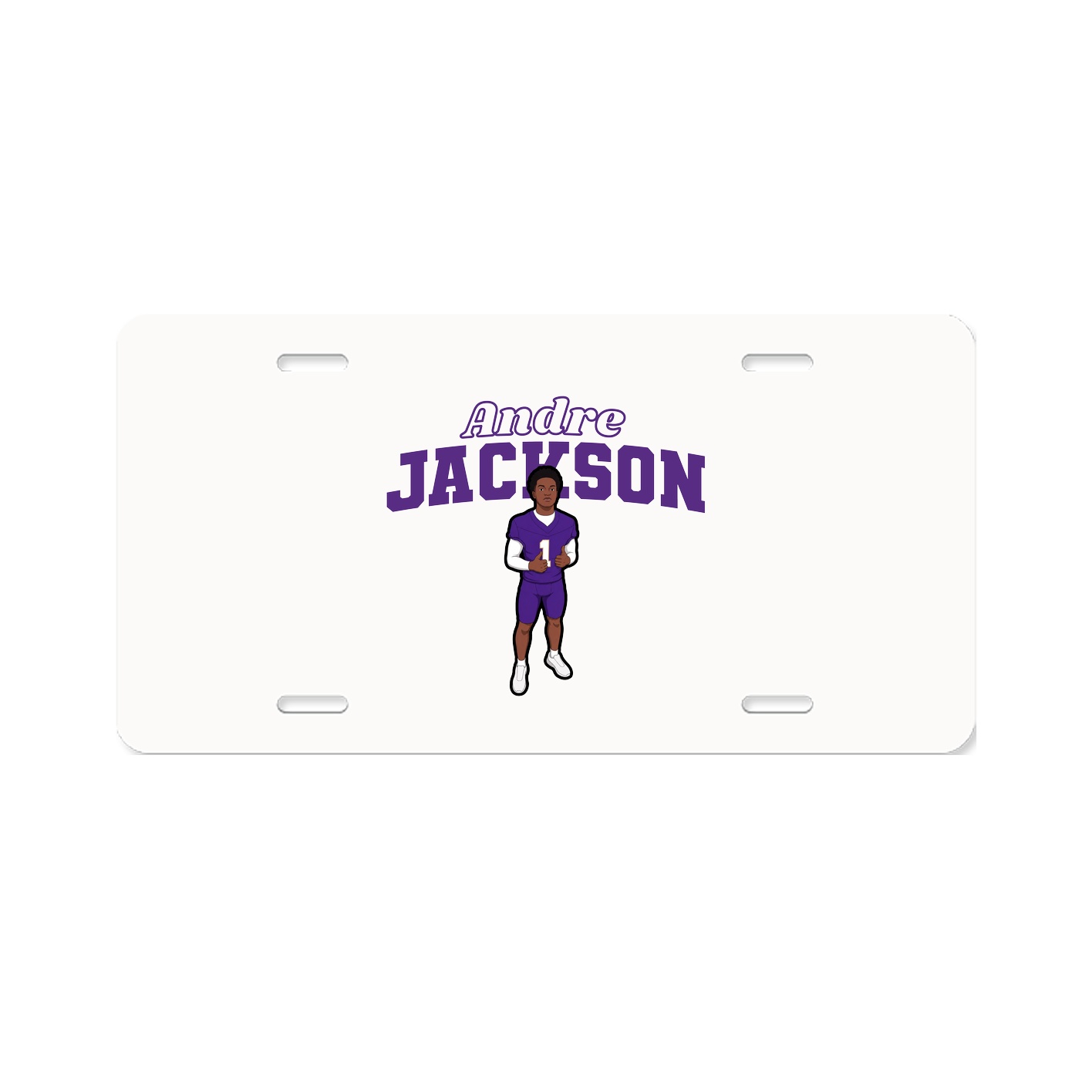 License Plate — Name Arch in Classic