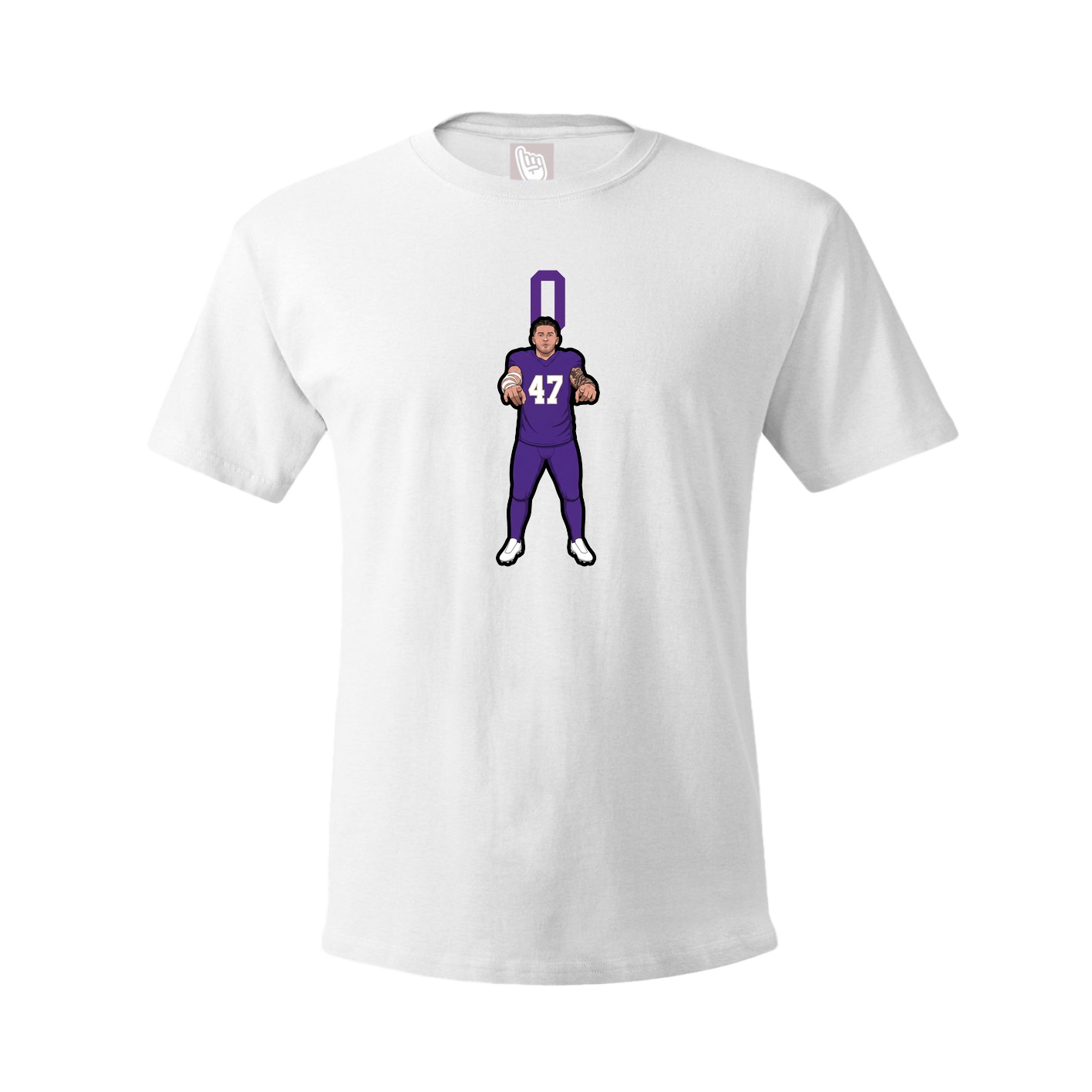 Tee — Number Top in White
