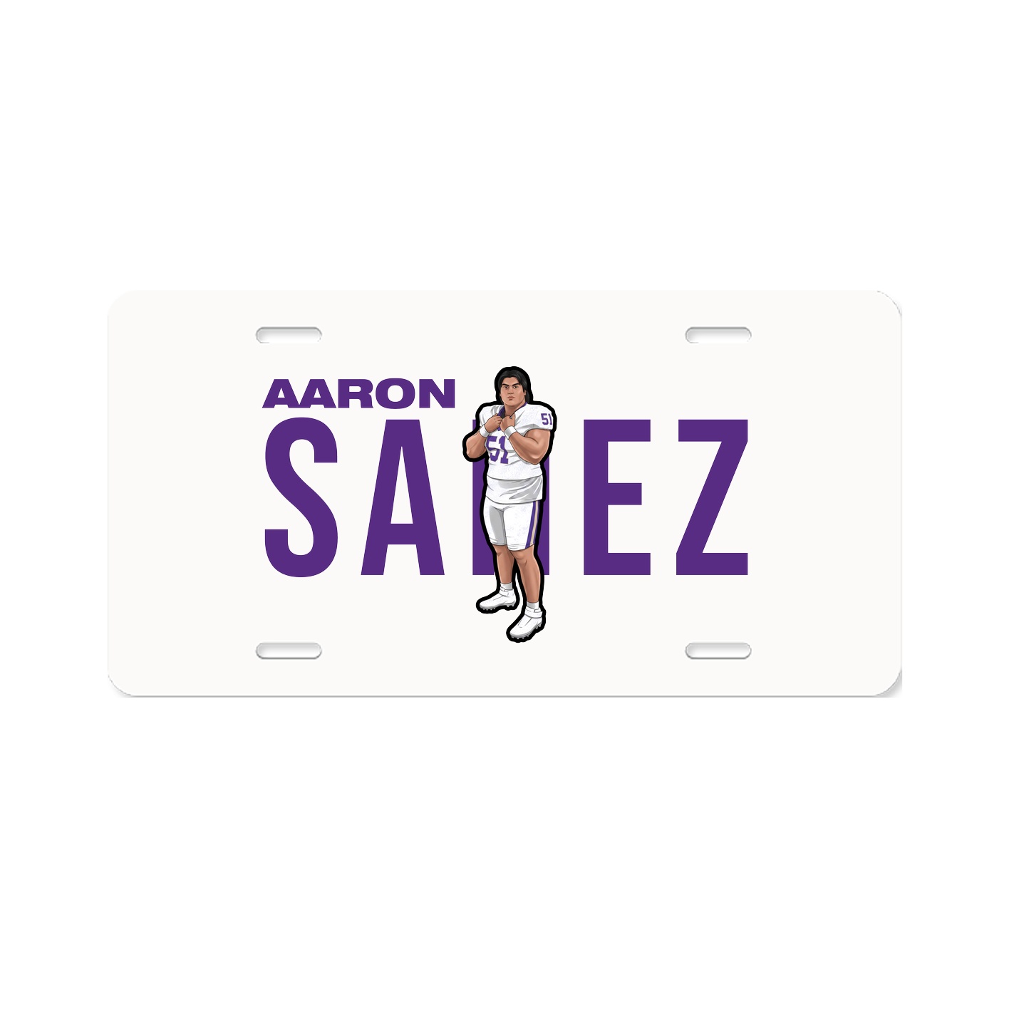 License Plate — Player Name in Classic