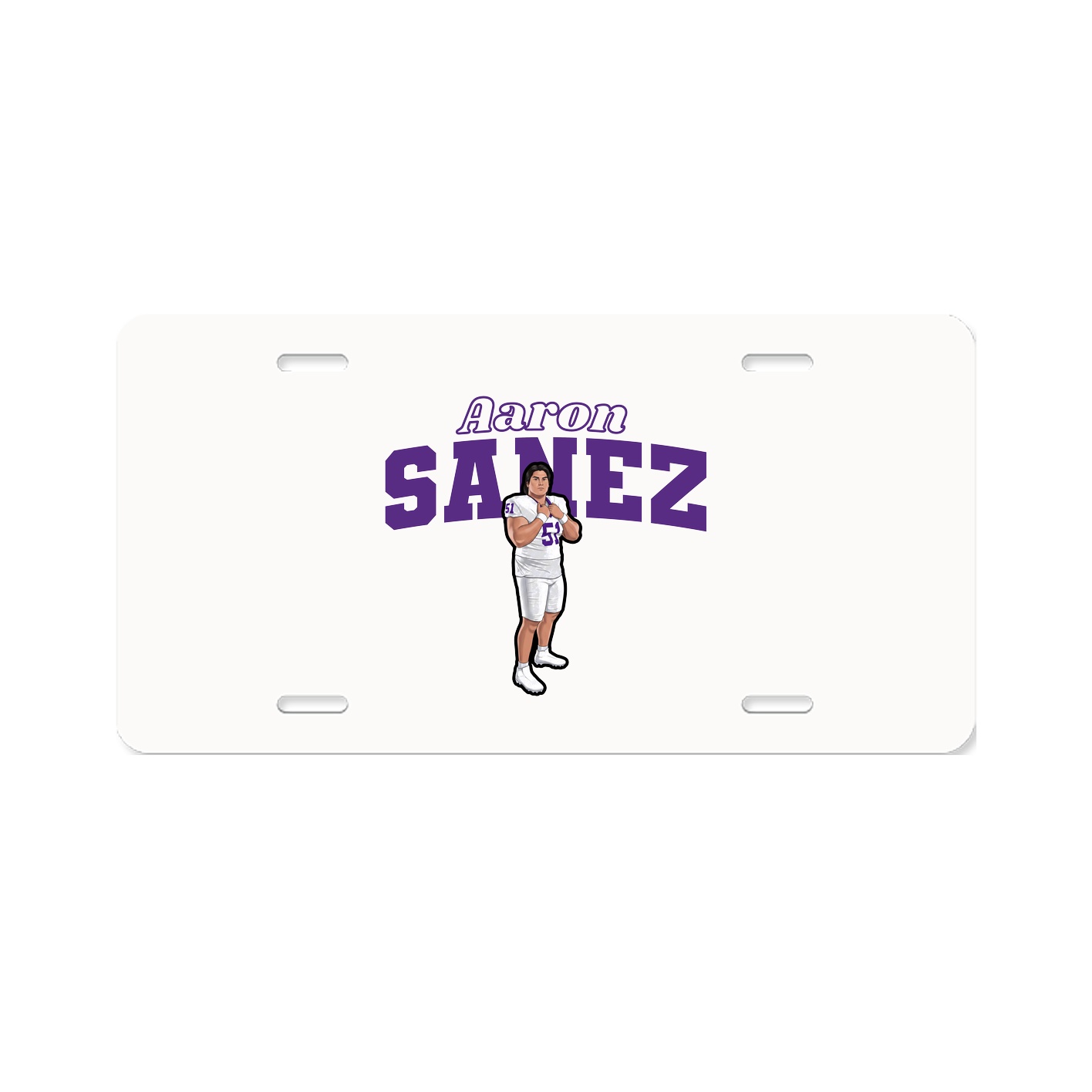 License Plate — Name Arch in Classic