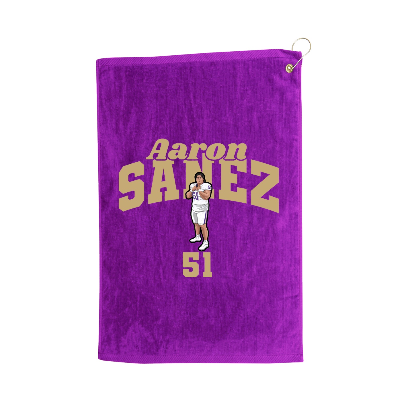 Golf Towel — Signature Arch in Purple