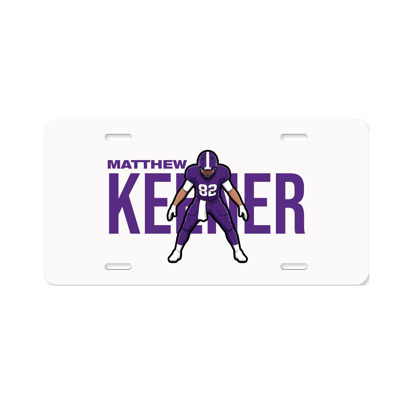 License Plate — Player Name in Classic