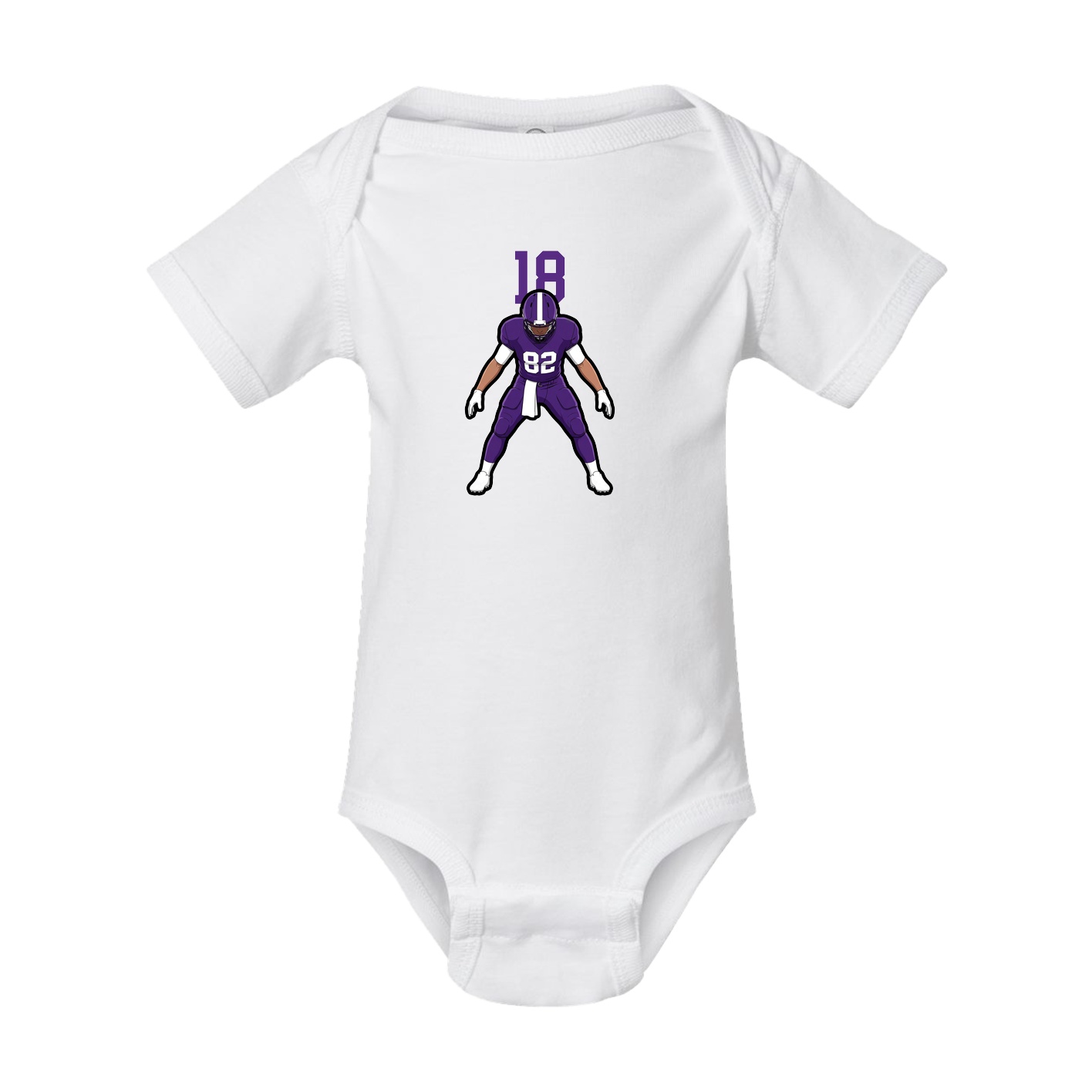 Baby Onesie — Number Top in White