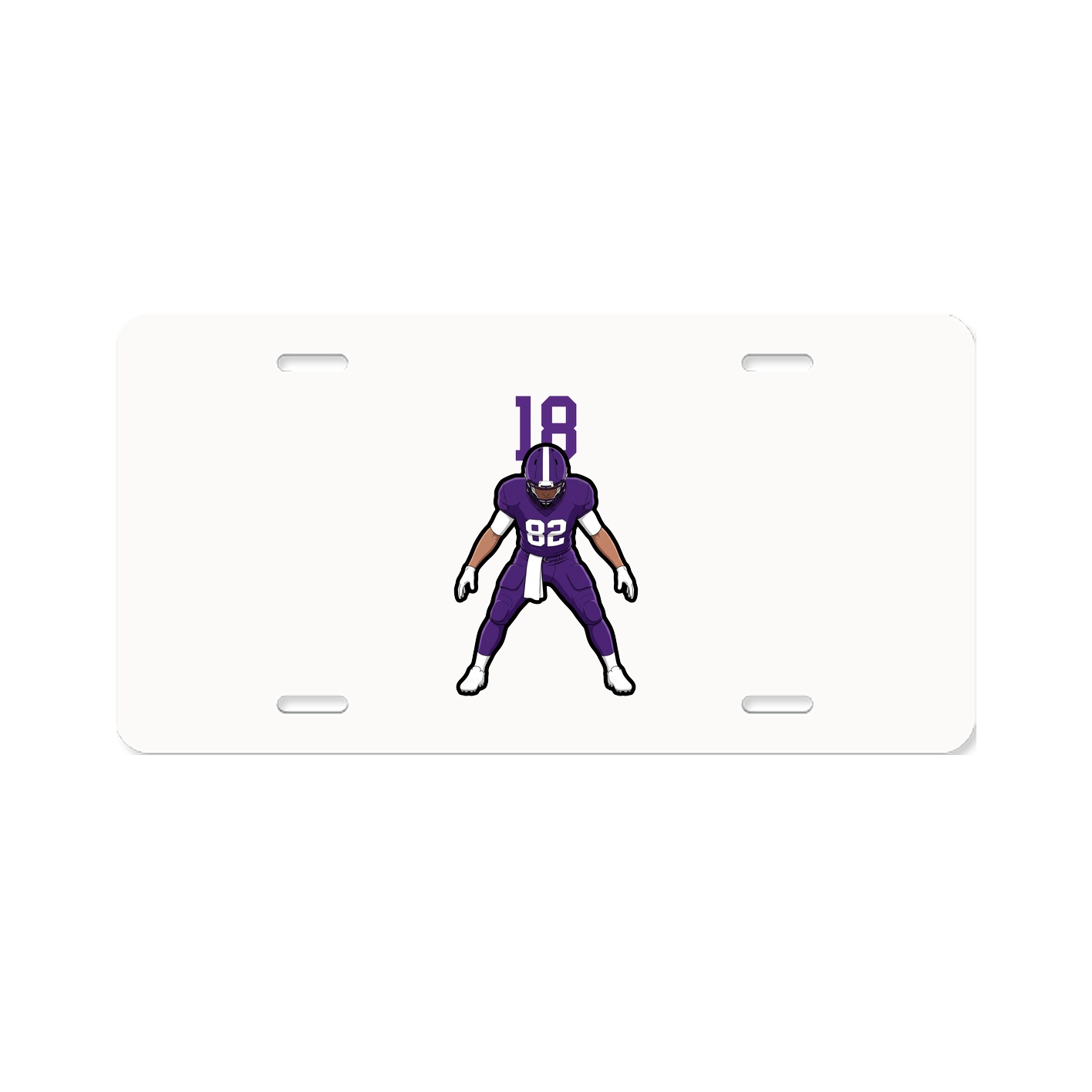 License Plate — Number Top in Classic