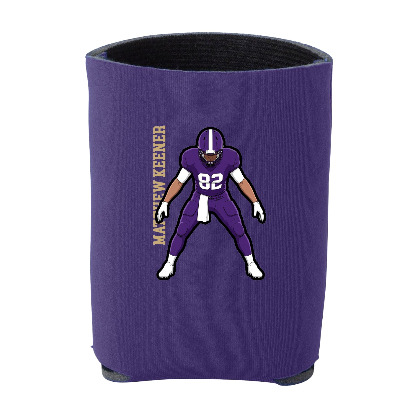 Can Holder — Name Vertical in Purple