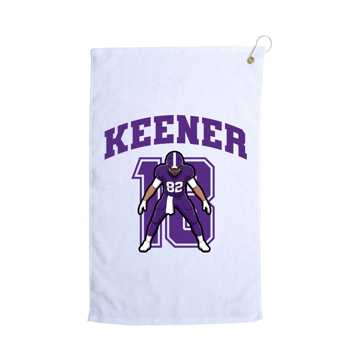 Golf Towel — Number in White