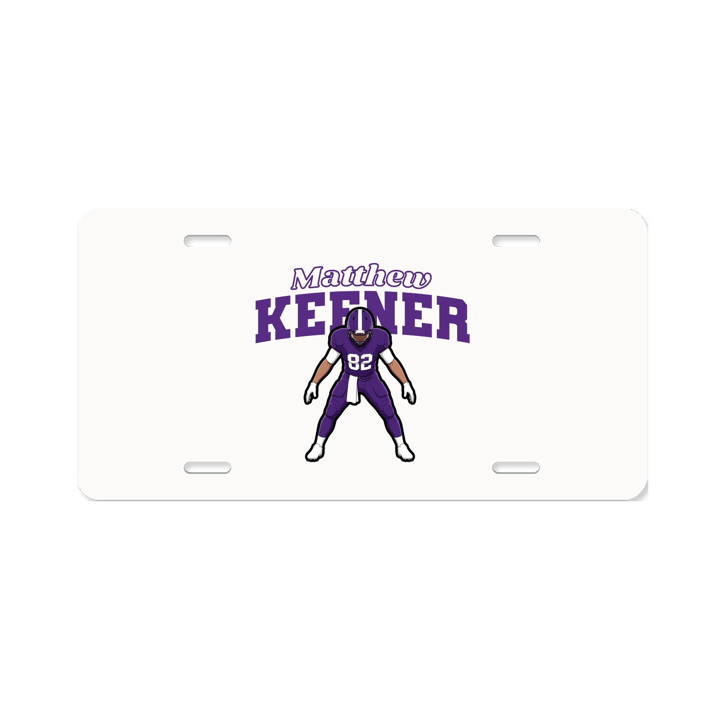 License Plate — Name Arch in Classic