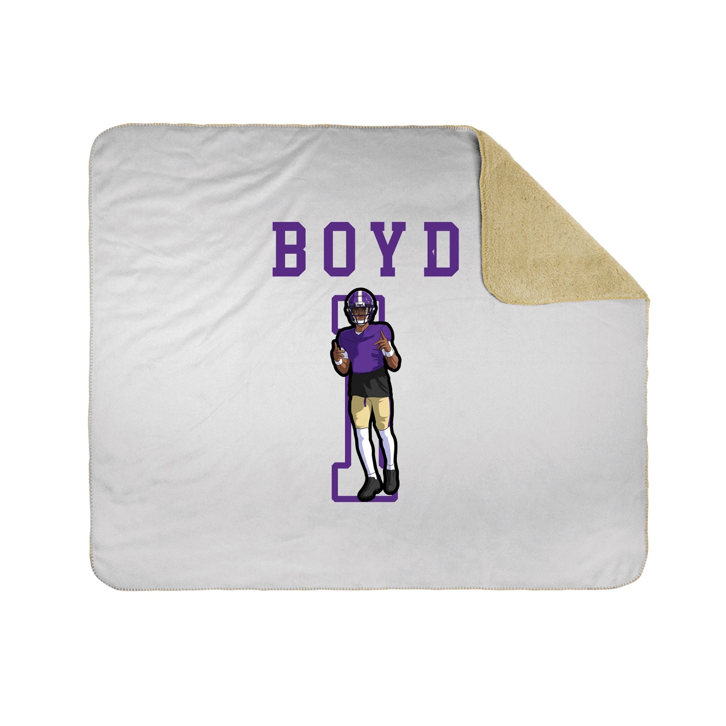 Throw Blanket — Shirsey in White