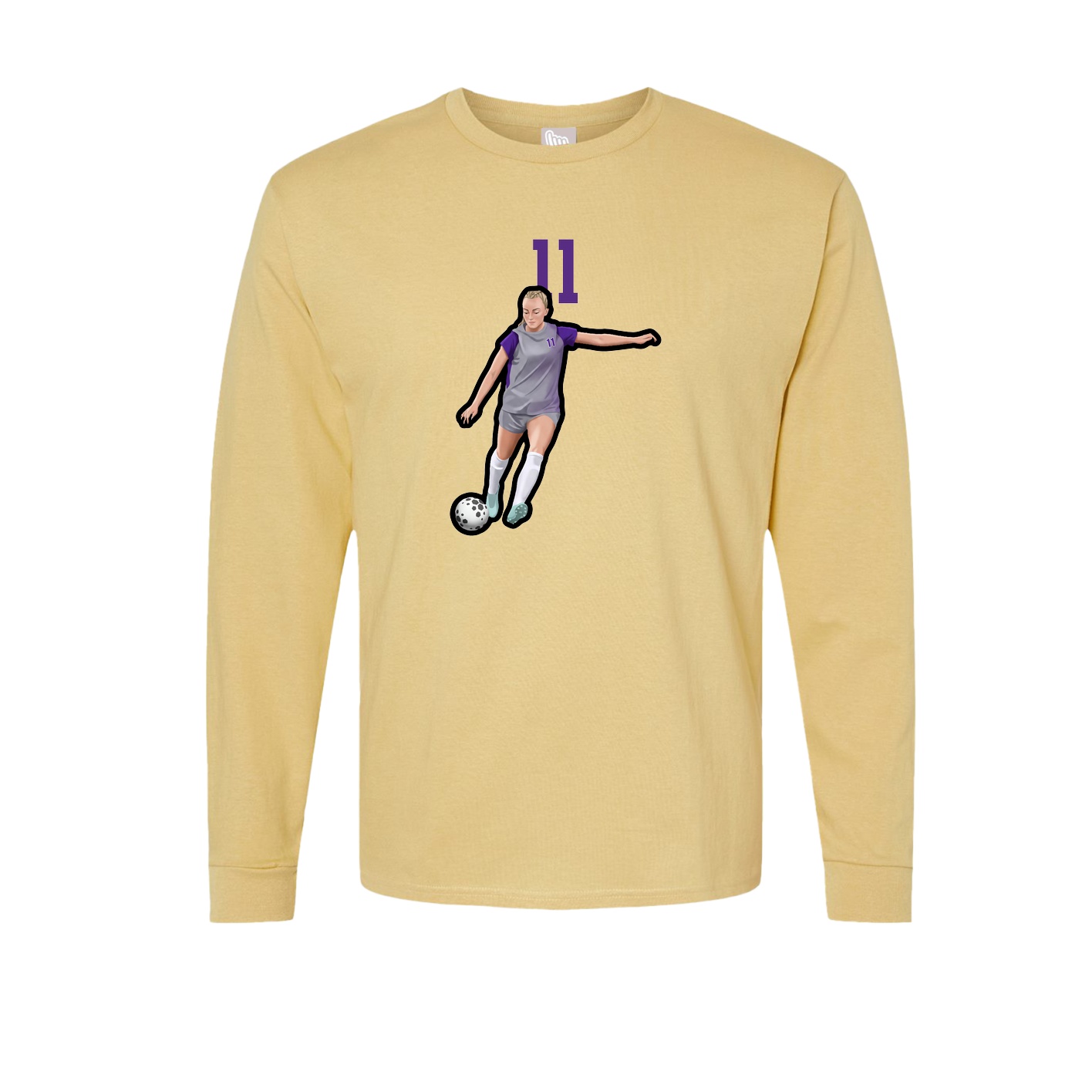 Long Sleeve Tee — Number Top in Vegas Gold