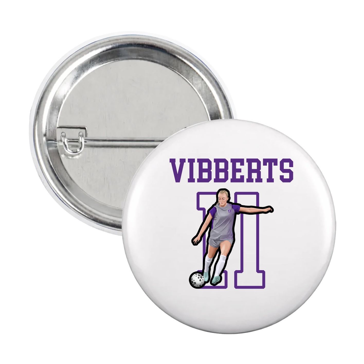 Game Day Button — Shirsey in White
