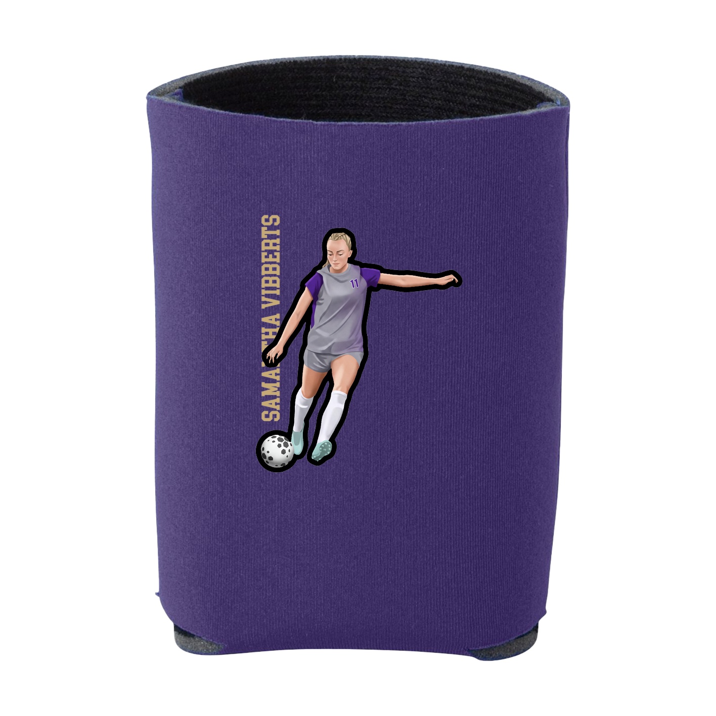Can Holder — Name Vertical in Purple