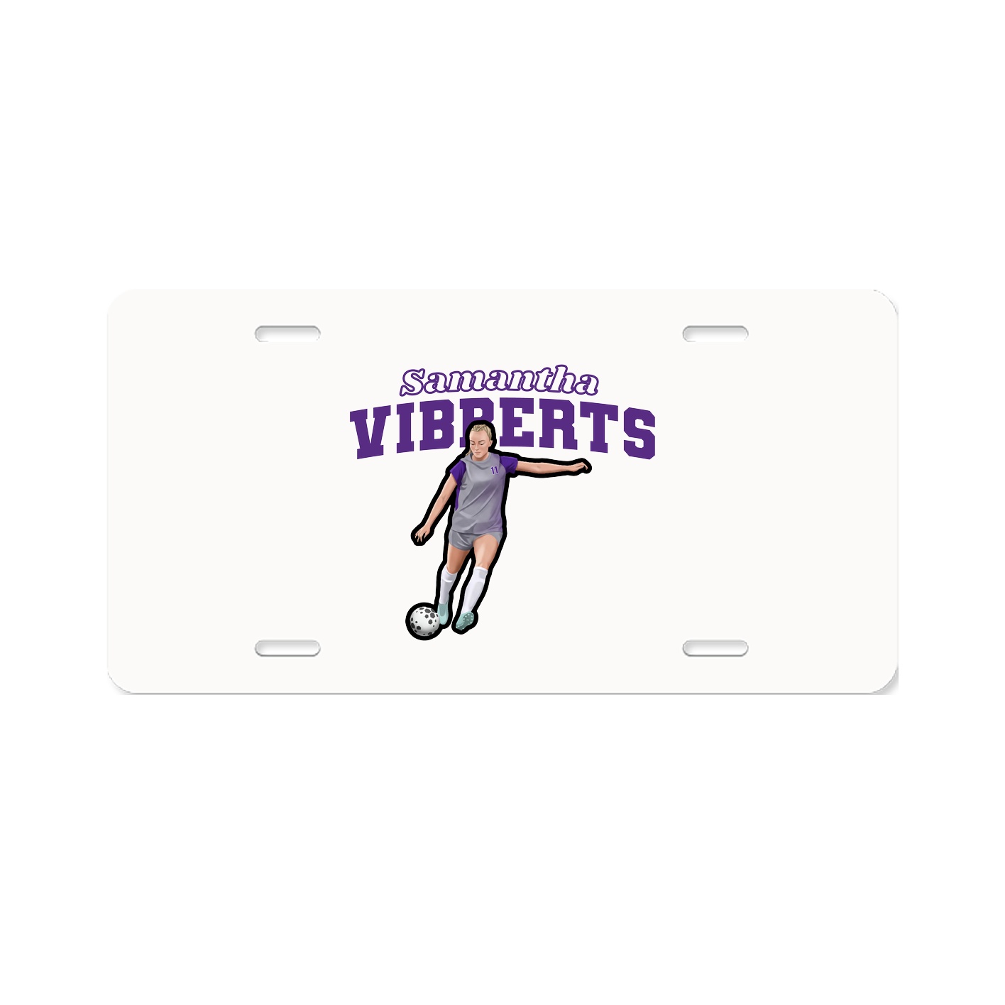 License Plate — Name Arch in Classic