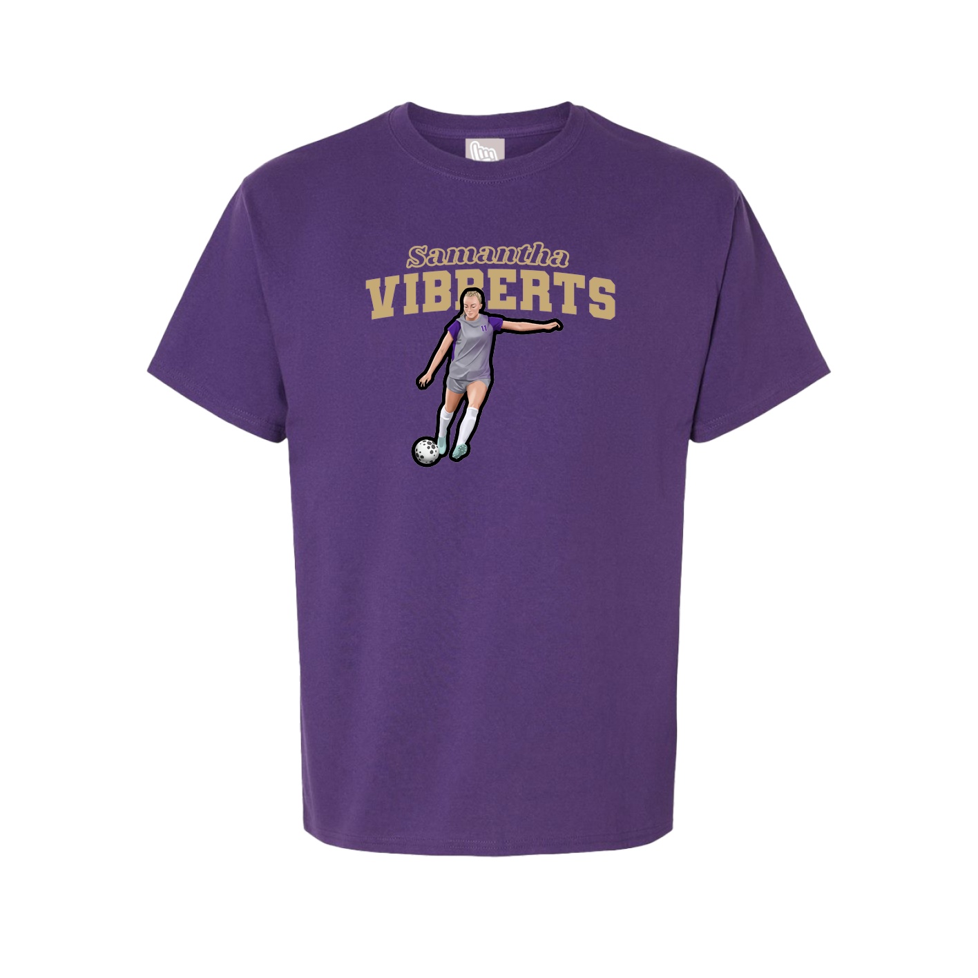 Youth Tee — Name Arch in Purple