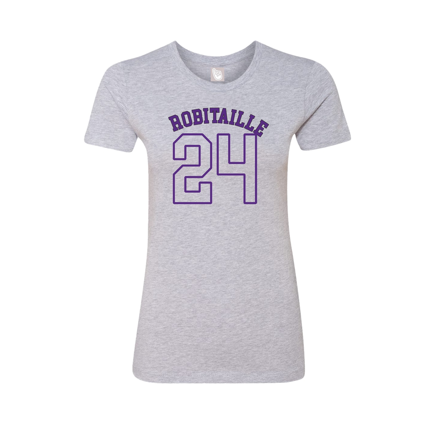 Fitted Women's Tee — Shirsey Arch in Grey