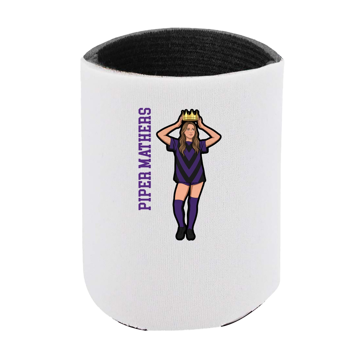 Can Holder — Name Vertical in White