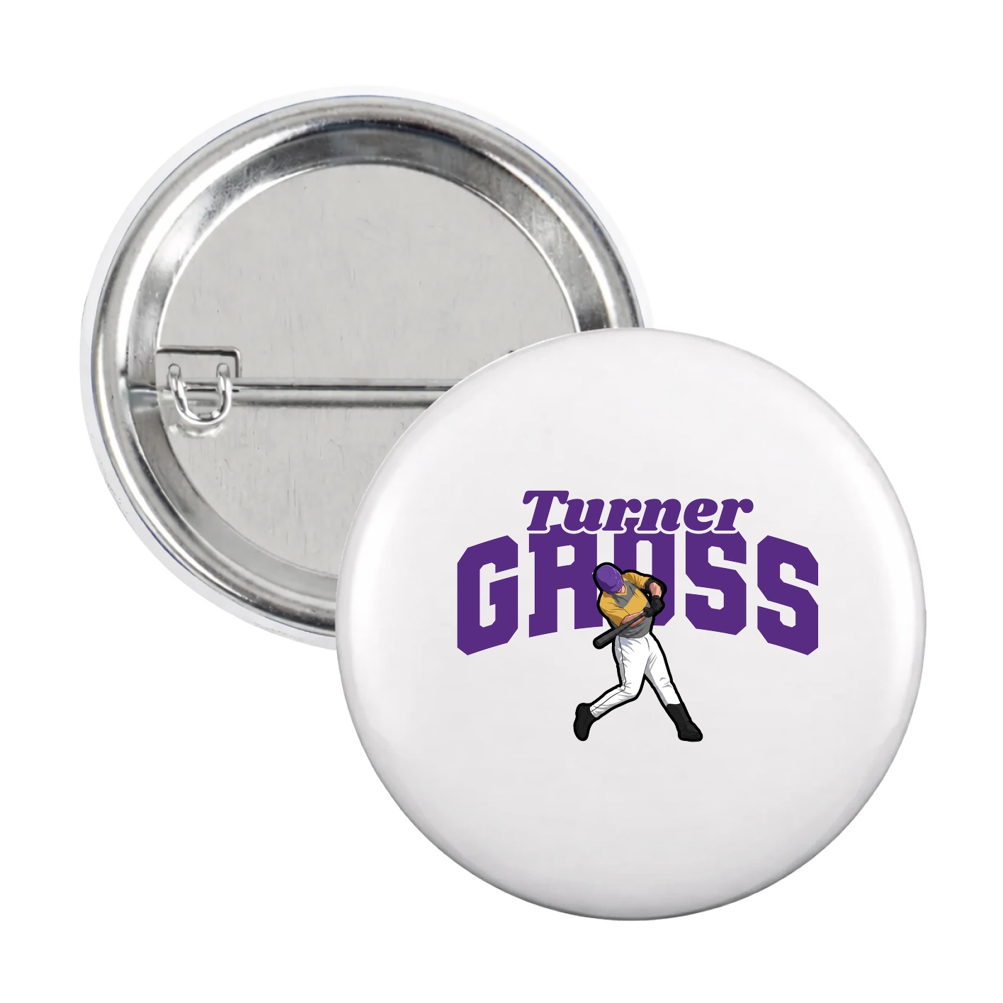 Game Day Button — Signature Arch in White