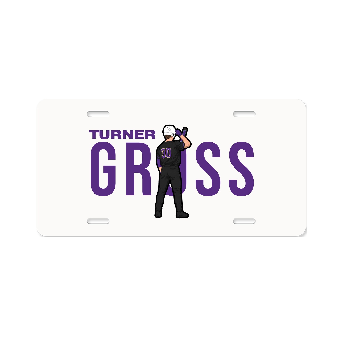 License Plate — Player Name in Classic