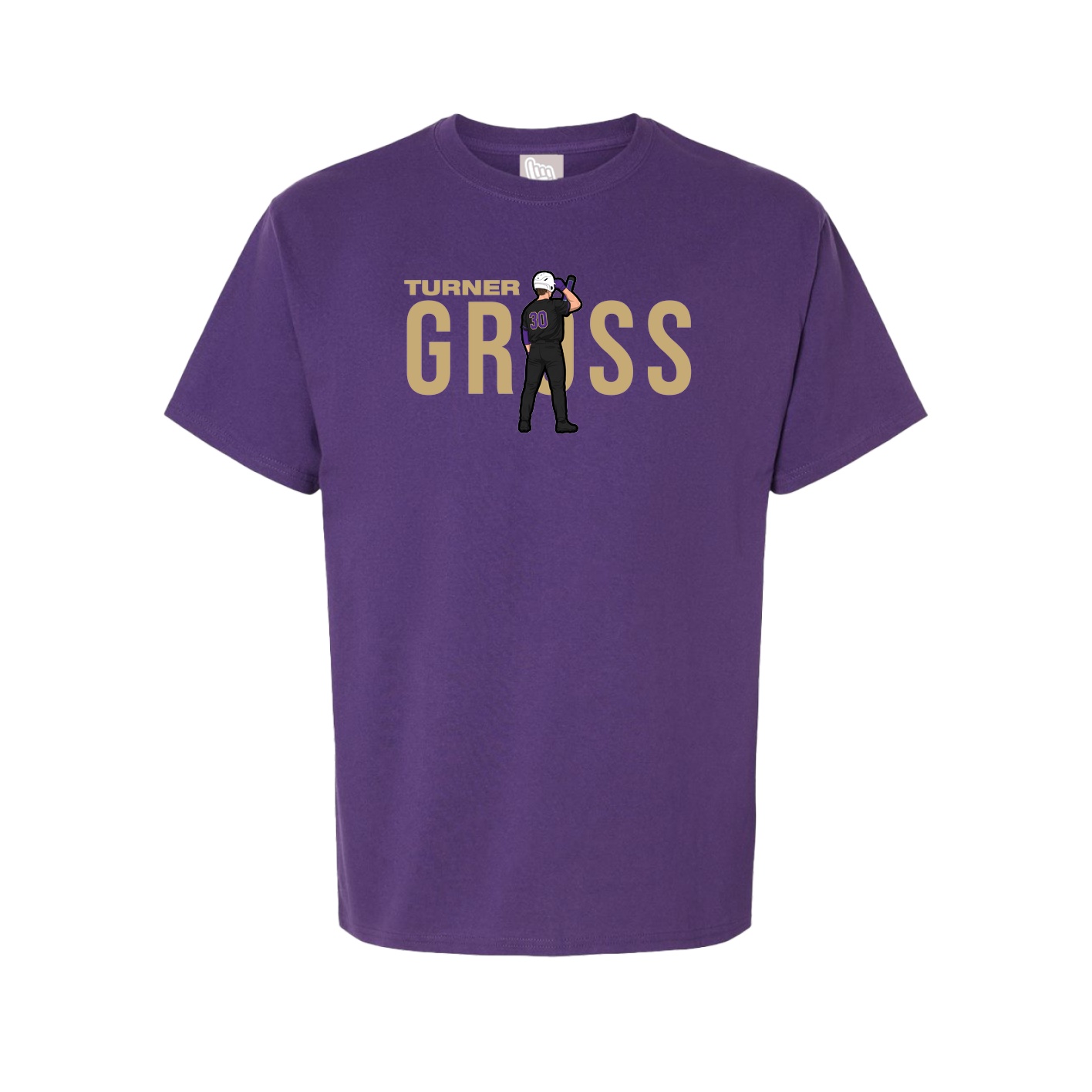 Youth Tee — Player Name in Purple