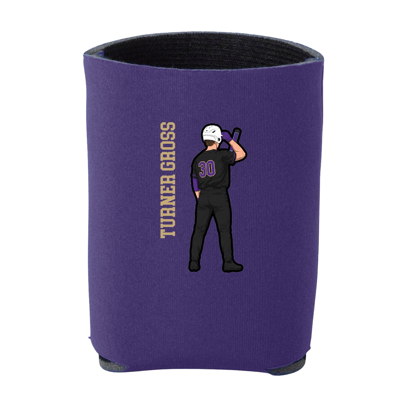 Can Holder — Name Vertical in Purple