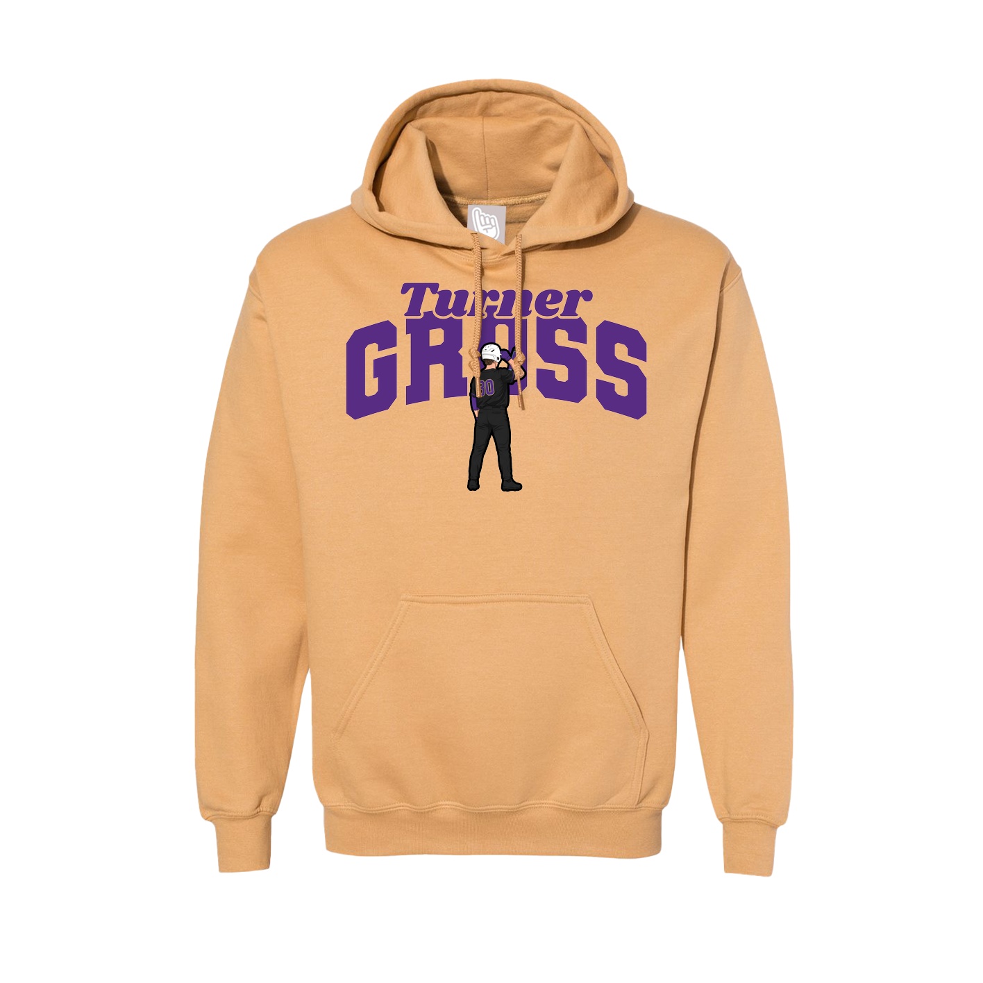 Hoodie — Signature Arch in Vegas Gold
