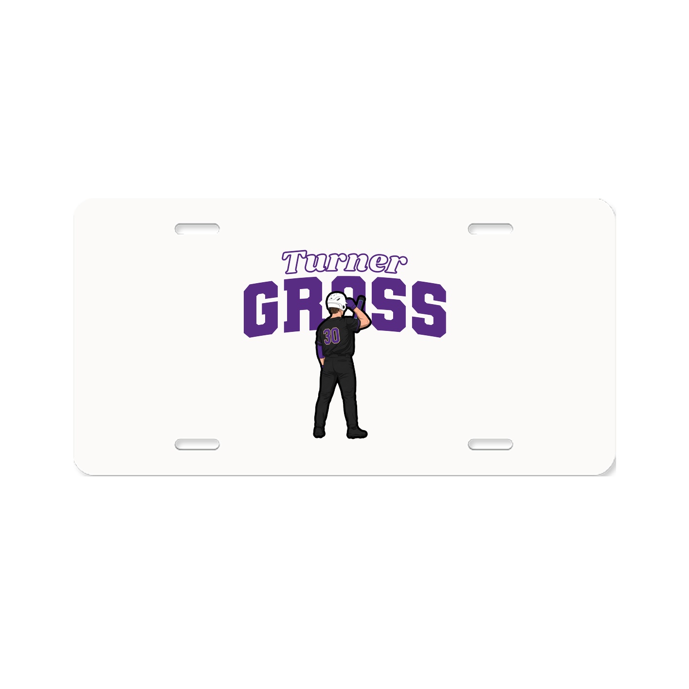 License Plate — Name Arch in Classic