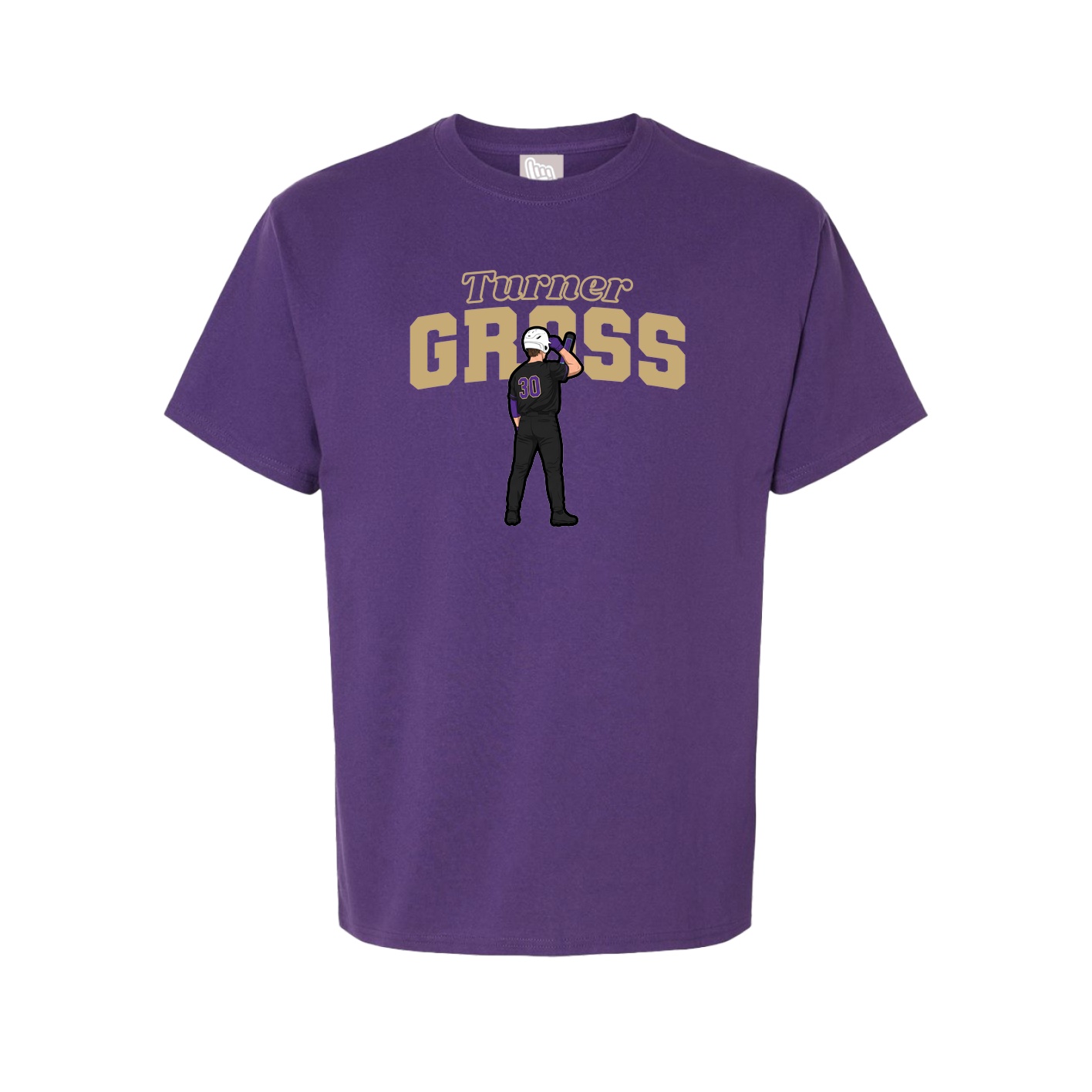 Youth Tee — Name Arch in Purple