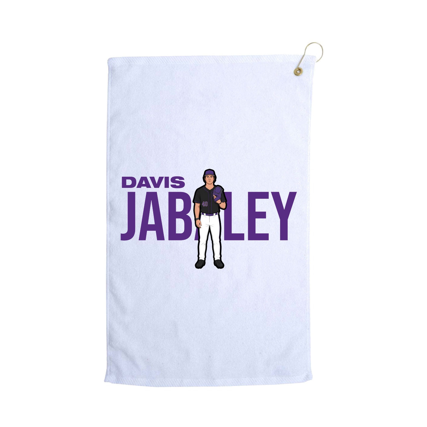Golf Towel — Player Name in White