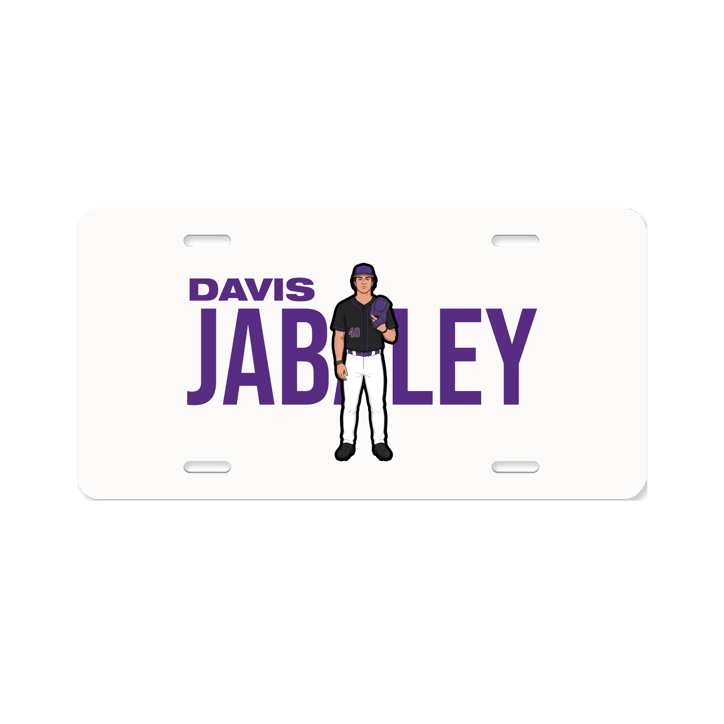 License Plate — Player Name in Classic
