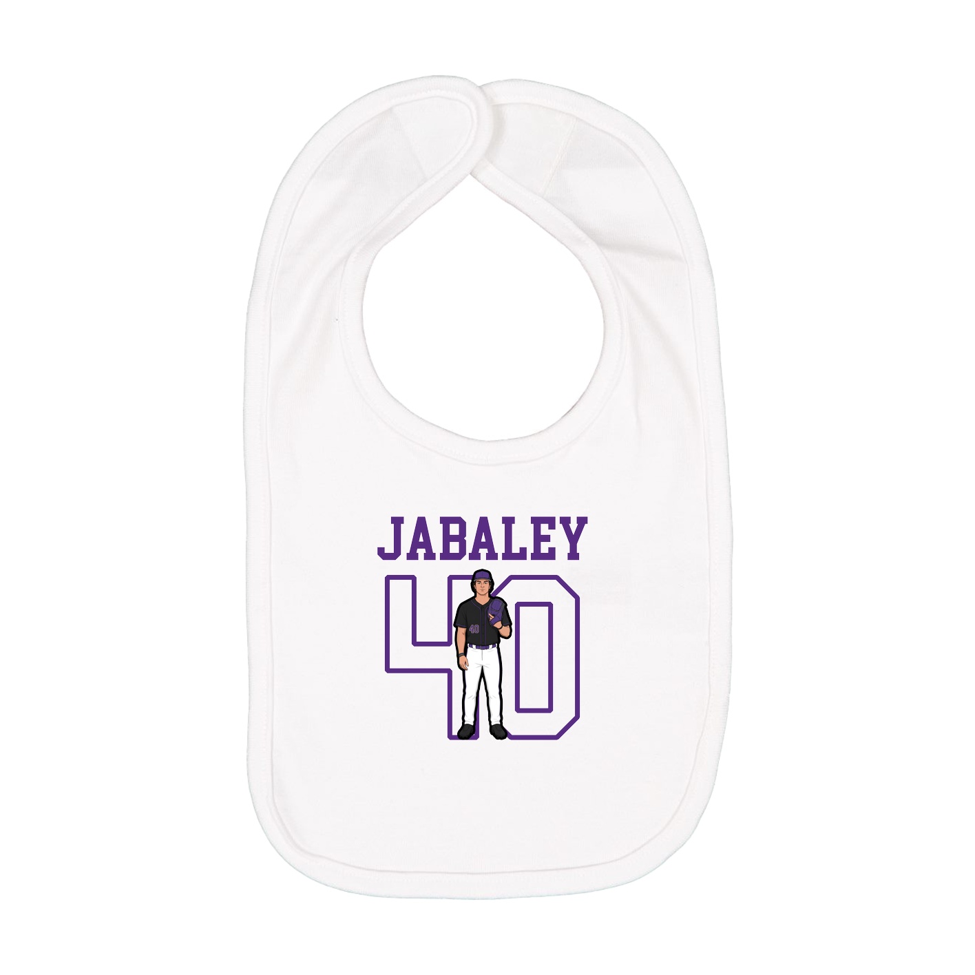 Infant Bib — Shirsey in White