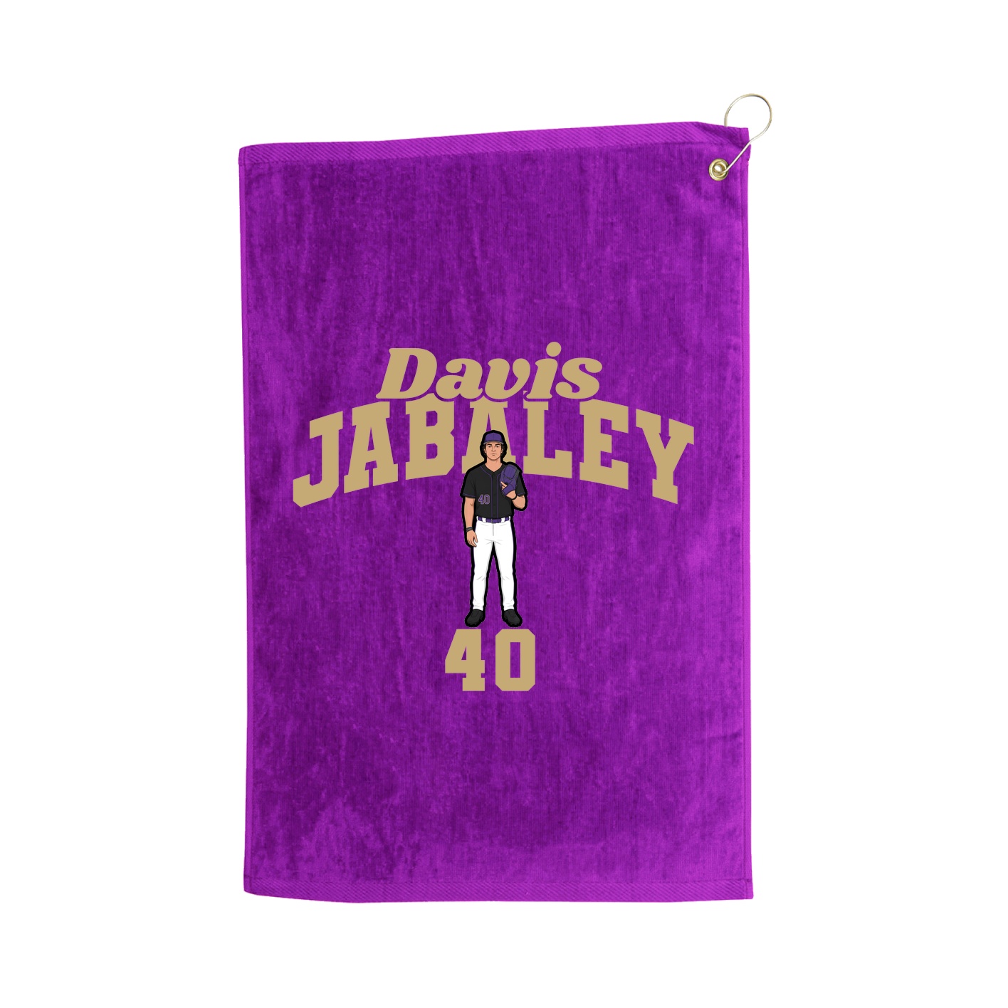 Golf Towel — Signature Arch in Purple