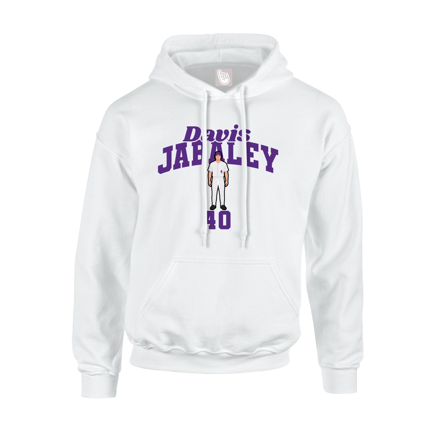 Youth Hoodie — Signature Arch in White